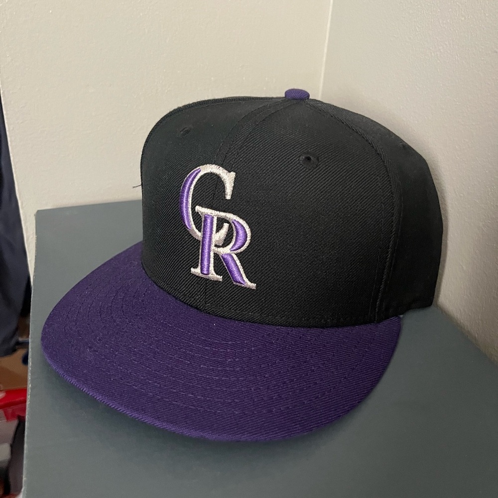Colorado Rockies Black and Purple Cap